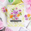 Pinkfresh Studio Stencils 4"X9" 6/Pkg-Whimsical Blooms Layering - PF153322