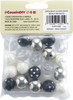 CousinDIY Bubblegum Bead 20mm 20/Pkg-Metallic Black - 40002168 CousinDIY Bubblegum Bead 20mm 20/Pkg-Metallic Black - 40002168