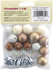 3 Pack - CousinDIY Bubblegum Bead 20mm 20/Pkg-Natural Zebra - 40002169