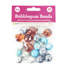 CousinDIY Bubblegum Bead 20mm 20/Pkg-Turquoise Brown Speckled 40002178 - 191648126501