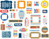3 Pack Echo Park Cardstock Ephemera 33/Pkg-Icons, First Responder FR295024