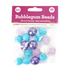 3 Pack - CousinDIY Bubblegum Bead 20mm 20/Pkg-Purple, Teal, White Mix - 40002174 - 191648126471