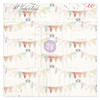 10 Pack Love Notes Double-Sided Cardstock 12"X12"-Valentine Bunting, W/Foil Details LONO12-99254
