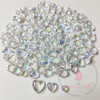 3 Pack - Dress My Craft Water Droplet Embellishments 8g-Rainbow Heart - Assorted Sizes - DMCF5079 - 194186017782