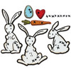 Sizzix Thinlits Dies By Tim Holtz 15/Pkg-Bunny Stitch 666293