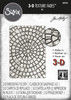 Sizzix 3D Texture Fades Embossing Folder By Tim Holtz-Mosaic 666156 - 630454283560