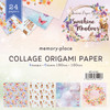 3 Pack Memory Place Collage Origami Paper 6"X6" 24/Pkg-Sunshine Meadows MP-61100 - 4582248611003