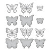 Spellbinders Etched Dies By Simon Hurley-Brilliant Butterflies -Metamorphosis S6205