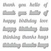 Spellbinders Etched Dies By Simon Hurley-Everyday Sentiments -Metamorphosis - S5564 Spellbinders Etched Dies By Simon Hurley-Everyday Sentiments -Metamorphosis - S5564
