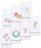 Jack Dempsey Stamped Decorative Hand Towels 17"x28" 7/Pkg-Christmas Time 340 717
