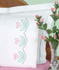 Jack Dempsey Stamped Pillowcases W/White Perle Edge 2/Pkg-Cross-Stitch Design 1600 964
