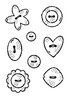 Woodware Clear Stamp 3"X4"-Singles Buttons FRM054