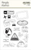 Here & There Photopolymer Clear Stamps-17/Pkg ERE19815 - 810112381269