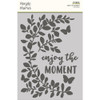 Simple Vintage Life In Bloom Stencil 6"X8"-Enjoy The Moment - SVL19741 - 810112381085