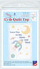 Jack Dempsey Stamped White Lap Quilt Top 40"X60"-Love You To The Moon 4060 944 - 013155909449