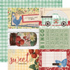 25 Pack Simple Vintage Berry Fields Double-Sided Cardstock 12"X12"-4"X6" Elements BER12-20114 - 810112382143