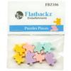 6 Pack Buttons Galore Flatbackz Embellishments-Puzzle Pieces FBZ-106 - 840934006880