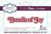 2 Pack Creative Expressions Craft Dies By Sue Wilson-Mini Shadowed Sentiments Bundle Of Joy CEDSS022 - 5055305979167