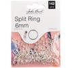 3 Pack John Bead Split Ring 6mm 142/Pkg-Silver 1401018 - 665772204218