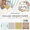 3 Pack - Memory Place Collage Origami Paper 6"X6" 24/Pkg-Dream Plan Do - MP-61209 - 4582248612093