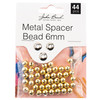 3 Pack John Bead Metal Spacer Bead 6mm 44/Pkg-Gold 1401156 - 665772231733