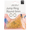 3 Pack John Bead Jump Ring Round 5mm 178/Pkg-Gold 1401143 - 665772231603