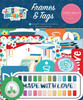 3 Pack Carta Bella Cardstock Ephemera 33/Pkg-Frames & Tags, Happy Crafting CR157025 - 793888095892