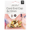 3 Pack John Bead Cord End Cap 8x12mm 10/Pkg-Gold 1401179 - 665772231962