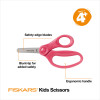 6 Pack Fiskars Kids Blunt-Tip Scissors 5"-Pink 106704-6