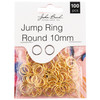 3 Pack John Bead Jump Ring Round 10mm 100/Pkg-Gold 1401183 - 665772232006