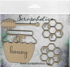 3 Pack Scrapaholics Laser Cut Chipboard 2mm Thick-Honey Jar Set, 4/Pkg 3" To 1.75" S89041 - 745808289041