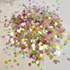 4 Pack Dress My Craft Shaker Elements 8gms-Rainbow Heart Sequins DMCS5065