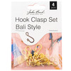 3 Pack John Bead Bali Style Hook Clasp Set 25mm 4/Pkg-Gold 1401155 - 665772231726