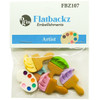 6 Pack Buttons Galore Flatbackz Embellishments-Artist FBZ-107 - 840934006897