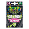 3 Pack Crayola Construction Paper Crayons 24/Pkg-Bright 523463 - 071662034634