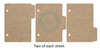 3 Pack Scrapaholics Laser Cut Chipboard 2mm Thick-File Folder Mini Album, 5.5"X4.25" S89256
