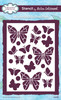 3 Pack Creative Expressions Stencil 4"x6" By Helen Colebrook-Whimsical Butterflies CEST117 - 5055305983416