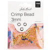 3 Pack John Bead Crimp Bead 3mm 144/Pkg-Gold 1401157 - 665772231740