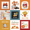 25 Pack Fall Fun Double-Sided Cardstock 12"x12"-4"x4" Journaling Cards CBFF12-6009