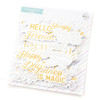 3 Pack Pinkfresh Foiled Ephemera Pack 43/Pkg-Sentiments 5 PF191123
