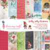 2 Pack Dress My Craft Single-Sided Paper Pad 6"X6" 24/Pkg-Holly Jolly Christmas, 12 Designs/2 Each DMCP7382 - 194186018390