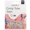 3 Pack John Bead Crimp Tube 2mm 300/Pkg-Silver 1401010 - 665772203068