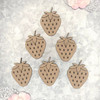 3 Pack Scrapaholics Laser Cut Chipboard 2mm Thick-Strawberry Style #2, 12/Pkg 1.25" To 1" S89355
