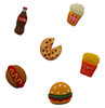 6 Pack - Buttons Galore Flatbackz Embellishments-Fast Food - FBZ-114