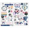 3 Pack Spring Abstract Chipboard Stickers 38/Pkg-Shapes W/Foil Details P661557 - 655350661557