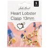 3 Pack John Bead Heart Lobster Clasp 13mm 5/Pkg-Gold 1401167 - 665772231849