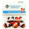 6 Pack - Buttons Galore Flatbackz Embellishments-Main Street Treats - FBZ-101 - 840934006835