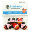 6 Pack Buttons Galore Flatbackz Embellishments-Main Street Treats FBZ-101 - 840934006835