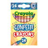 3 Pack Crayola Crayons 24/Pkg-Confetti 523407 - 071662034078