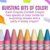 3 Pack Crayola Crayons 24/Pkg-Confetti 523407